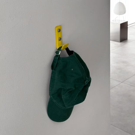 wall-03148　Vegan Patent Leather Straight Line Wall Hook