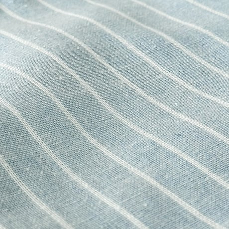 pouch-03008　Cotton-linen stripe drawstring pouch set of Set of 3 S/M/L