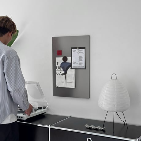board-03016　Unframed Stainless Steel Magnet Board 50×40cm