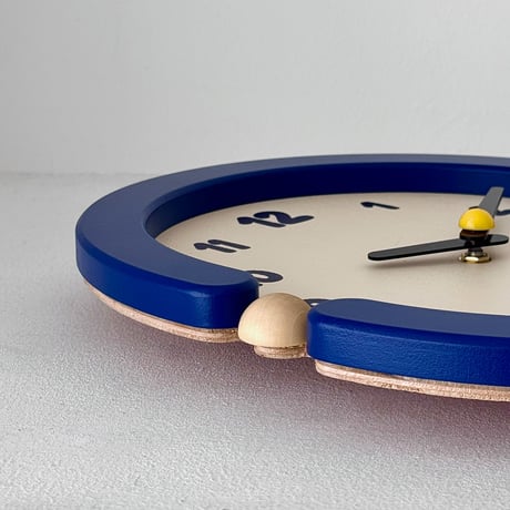 clock-03124　Frame Loop Blue Wall Clock Silent