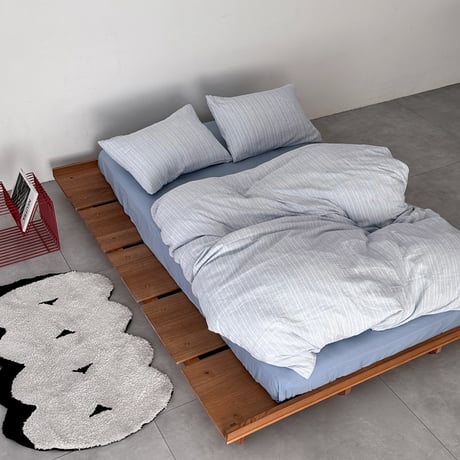 beddingsets-03175　Blue Stripe×Light Blue Stripe Duvet Cover Set