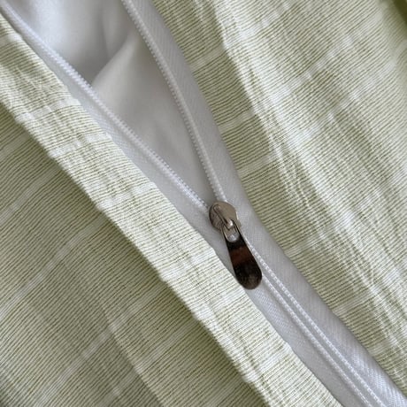beddingsets-03179　Green Stripe×Yellow Stripe Duvet Cover Set
