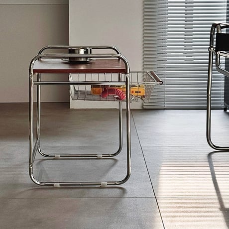 table-03200　Mini Table With Basket Storage 47×36×48