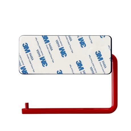 wall-03121　Blue×Red Iron Toilet Paper Holder