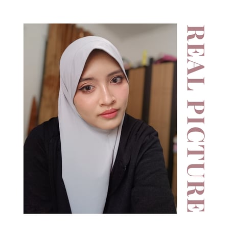 Bergo Hijab - Silver