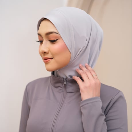 Bergo Hijab - Silver