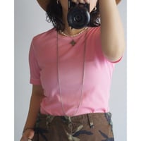 80's polyester sheer compact cutsew