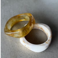 square resin bangle