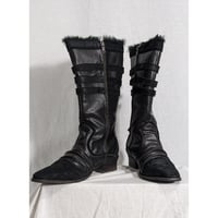 【Jackrose】2000s triple belted fur boots