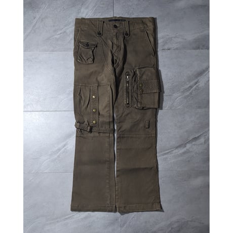 【TETE HOMME】2000s multi pocket bondage pants