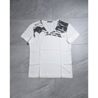 【JULIUS】2006SS "THE STRUCTURE" neck printed box T
