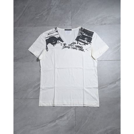 【JULIUS】2006SS "THE STRUCTURE" neck printed box T