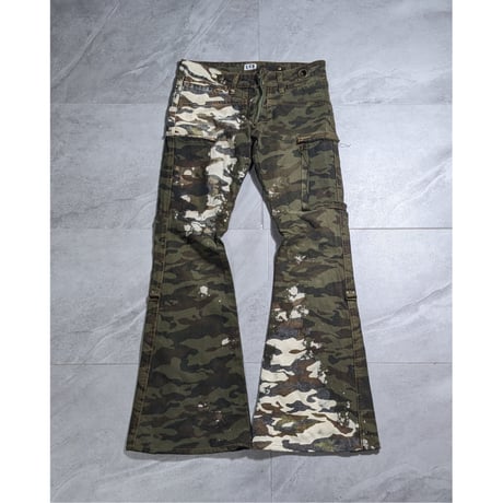 【L.G.B】2000s camouflage spr flare cargo pt