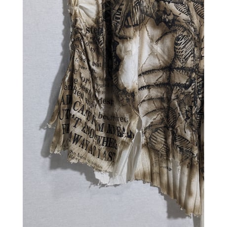 【SHOHEI TAKAMIYA】distressed shrink / asymmetry tank
