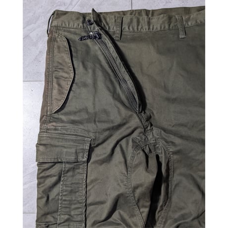 【SIVA】2012AW diagonal zip cargo pants