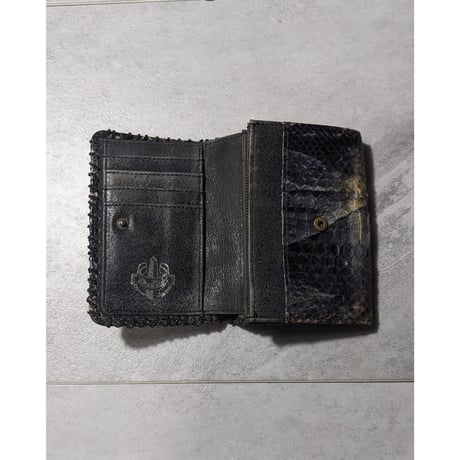 【Obelisk】2000s python chain bifold wallet
