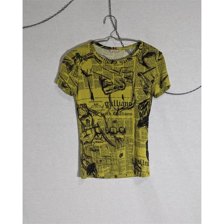 【John Galiano】painted newspaper T