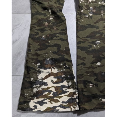 【L.G.B】2000s camouflage spr flare cargo pt
