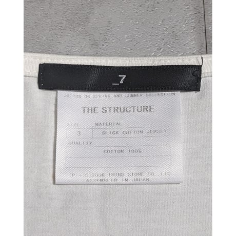 【JULIUS】2006SS "THE STRUCTURE" neck printed box T