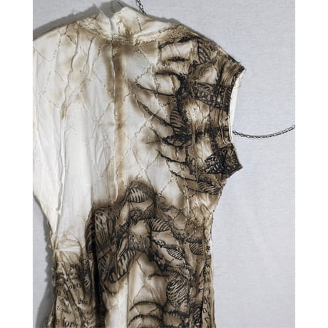 【SHOHEI TAKAMIYA】distressed shrink / asymmetry tank