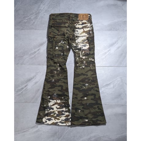 【L.G.B】2000s camouflage spr flare cargo pt