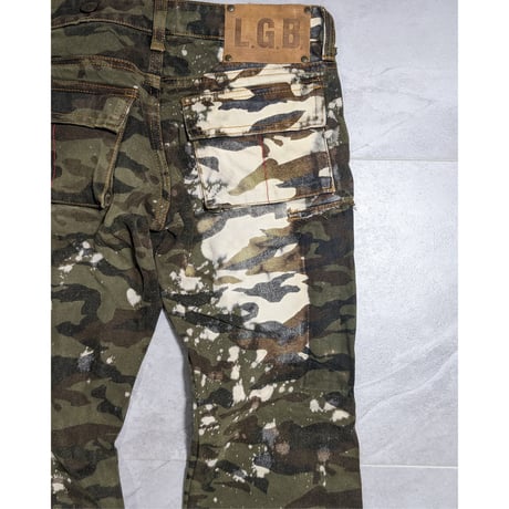【L.G.B】2000s camouflage spr flare cargo pt