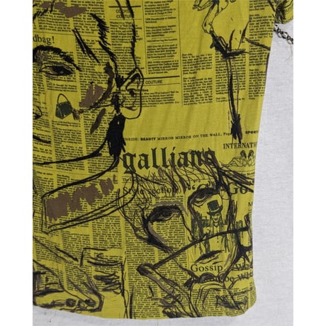 【John Galiano】painted newspaper T