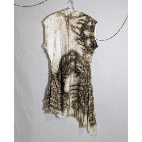 【SHOHEI TAKAMIYA】distressed shrink / asymmetry tank