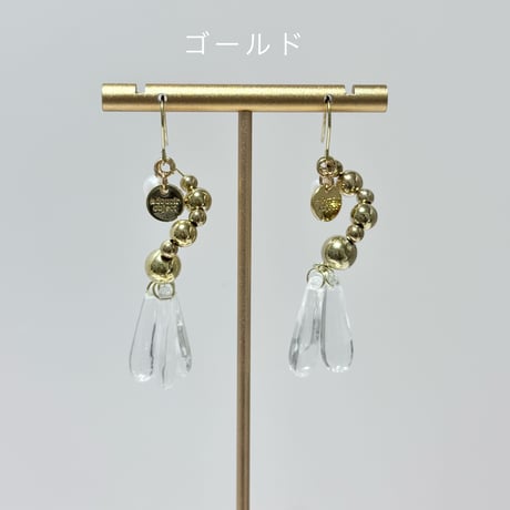 らせんメタルボール×クリアガラスドロップ