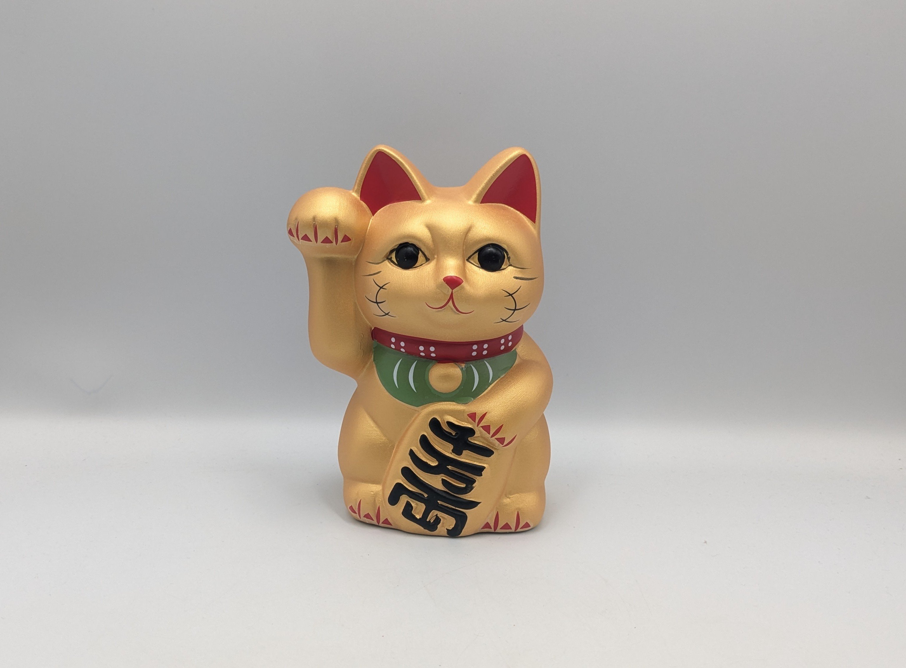 開運　ジャンボ招き猫 右手上げ 置物 商売繁盛　幸運　金運　貯金箱 縁起物 招き猫 金猫 右手上げ 貯金箱 金運招福 商売繁盛 縁起置物