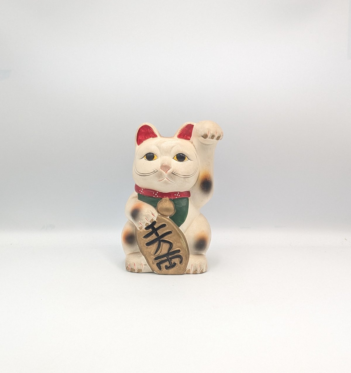 縁起物 招き猫 左手 招福 千万両 貯金箱 置物 インテリア レトロ 商売
