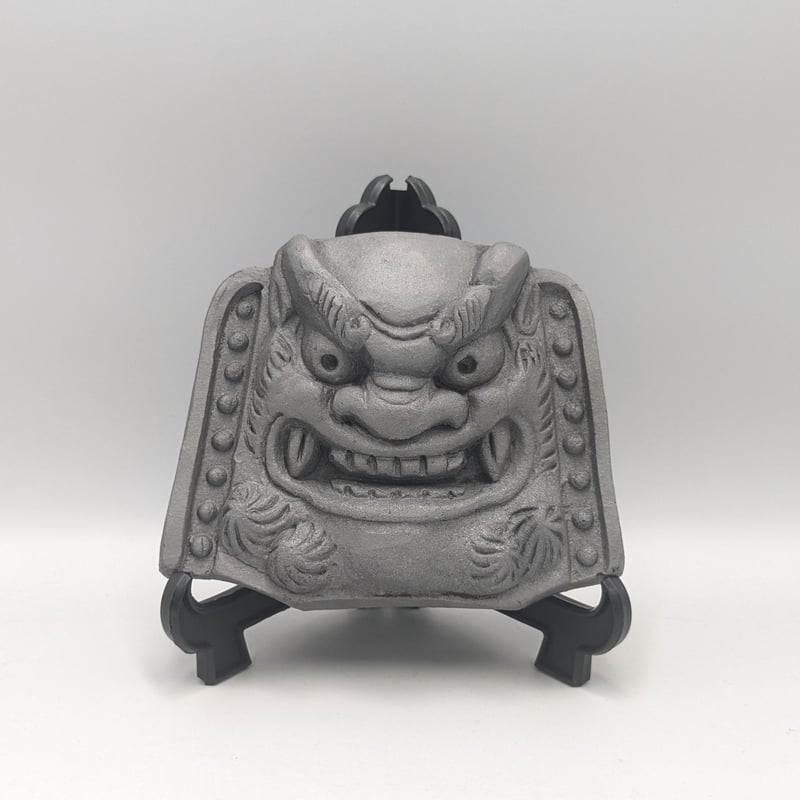 魔除け 厄除け 鬼瓦 手作り 工芸品 置物 オブジェ ミニ鬼瓦 飾り瓦 和