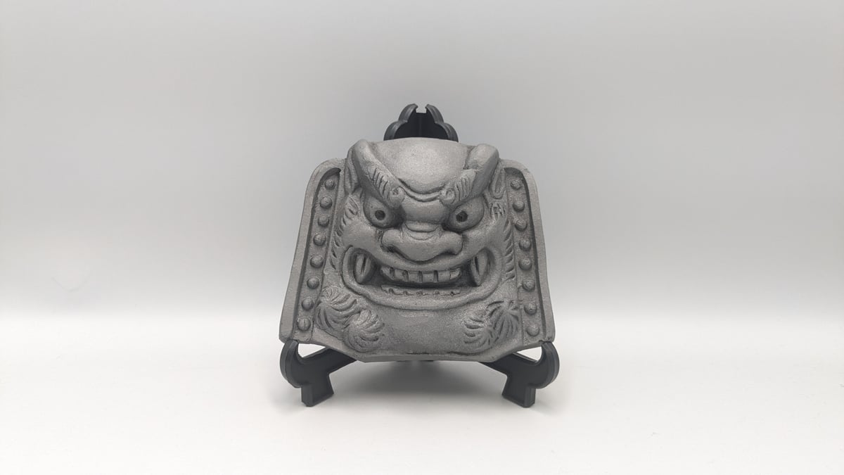 魔除け 厄除け 鬼瓦 手作り 工芸品 置物 オブジェ ミニ鬼瓦 飾り瓦 和