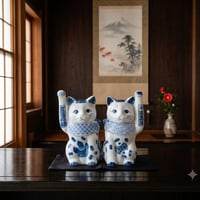 縁起物 招き猫 もりわじん 置物 うきじぃ うきじい | よしつねの秘密基地
