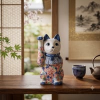 加藤工芸 置物 フィギュリン 陶器製人形 オルゴール ウインナーワルツ