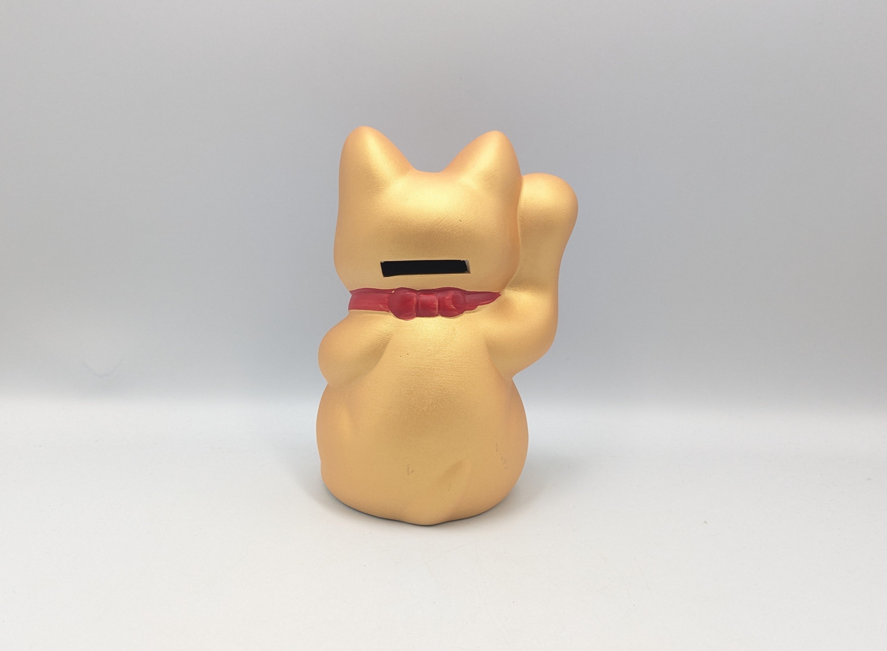 縁起物 招き猫 金猫 右手上げ 貯金箱 金運招福 商売繁盛 縁起置物