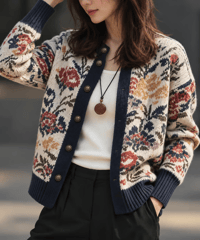 vintage floral cardigan　FL3749