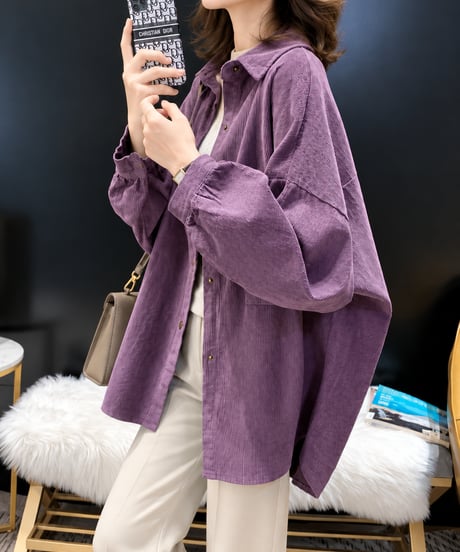 corduroy shirt for women /3color FL3763