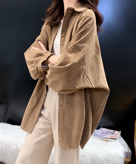 corduroy shirt for women /3color FL3763