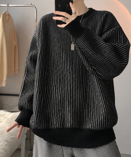 striped pullover sweater /3color FL3764