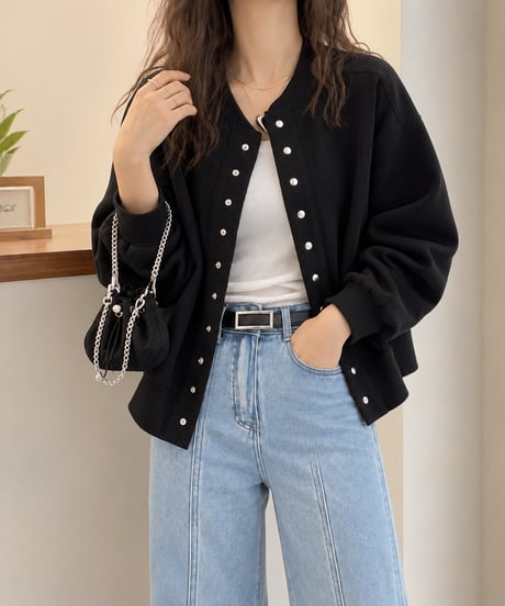 casual loose bomber jacket /2color FL3762