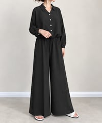 v-neck wide leg jumpsuit　FL3695