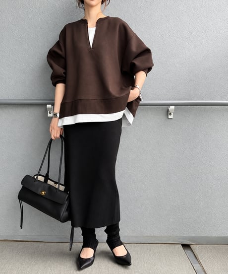 elegant commuting pullover /3color FL3761