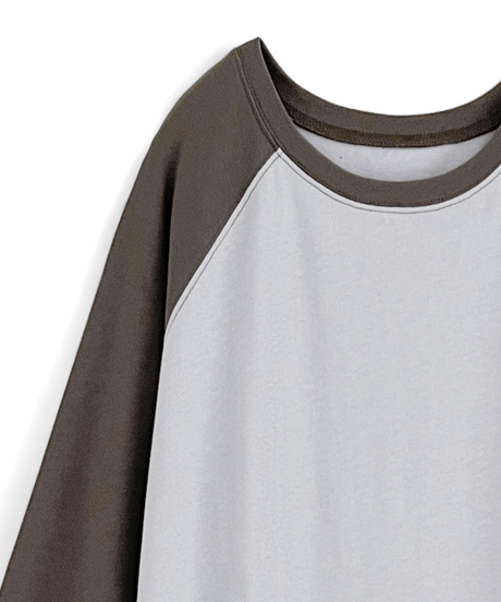 cotton raglan long dress /2color　FL3736