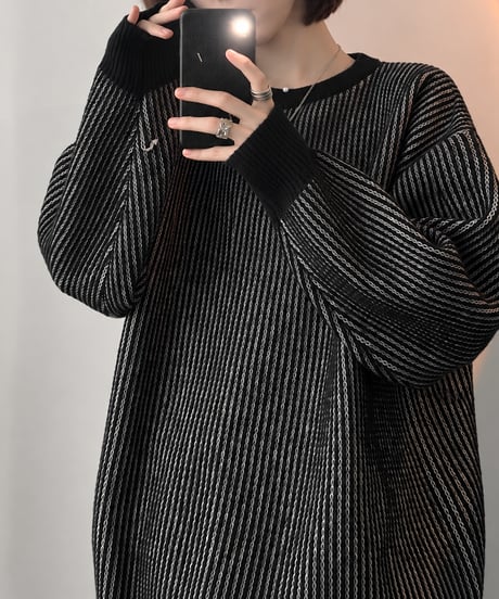 striped pullover sweater /3color FL3764