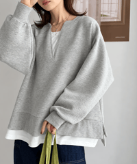 elegant commuting pullover /3color FL3761