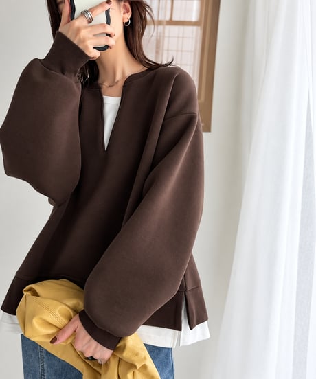 elegant commuting pullover /3color FL3761