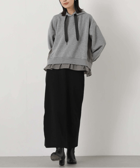 layered hoodie sweatshirt　FL3727