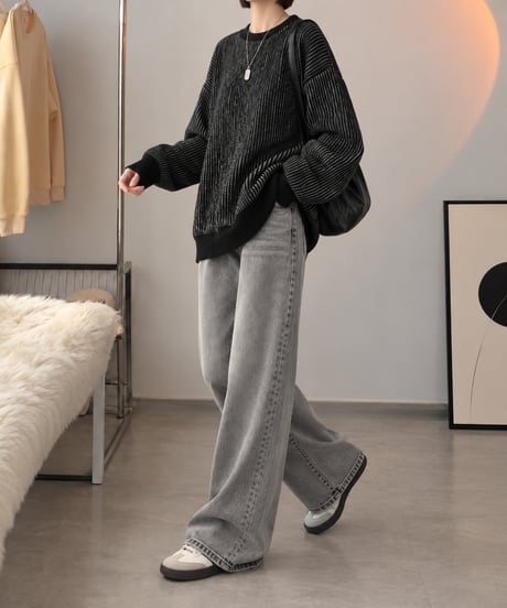 striped pullover sweater /3color FL3764