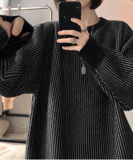 striped pullover sweater /3color FL3764